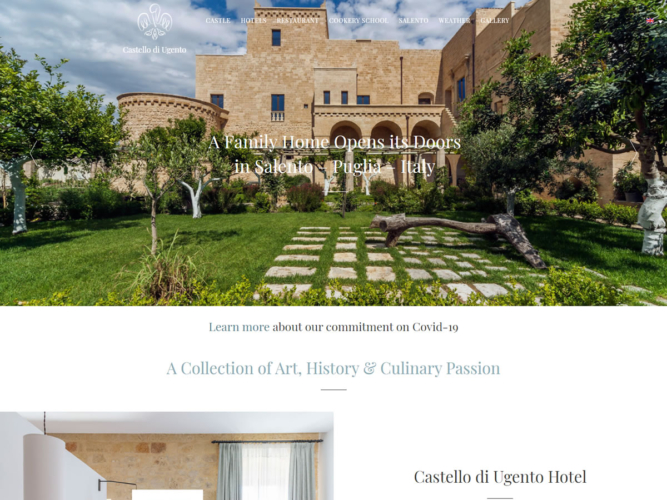 Castello di Ugento built using WordPress, web design by Convoy Media