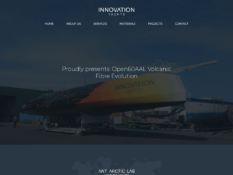 Innovation Yachts built using WordPress, web design by Convoy Media