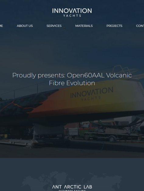 Innovation Yachts built using WordPress, web design by Convoy Media