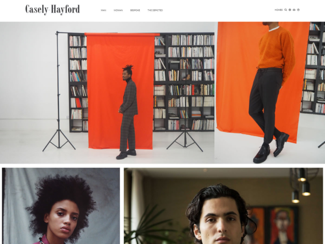 Casley Hayford built using WordPress and Shopify, web design by Convoy Media
