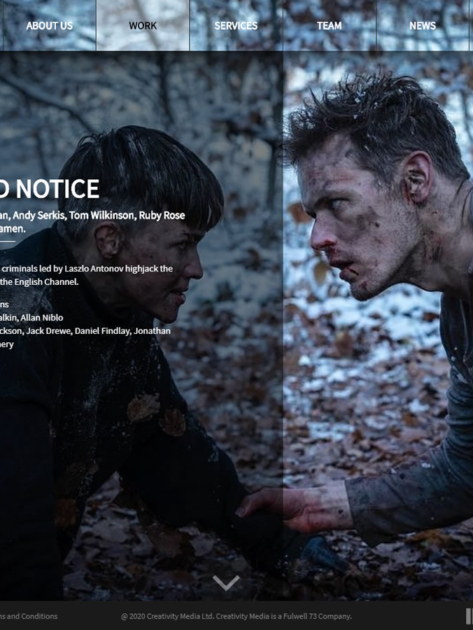 Creativity Media built using WordPress, web design by Convoy Media