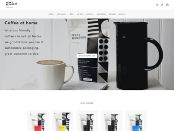 Perky Blenders built using Shopify, web design by Convoy Media, Ecommerce Leyton Leytonstone