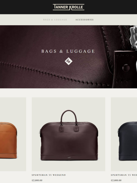 Tanner Krolle built using Shopify, web design by Convoy Media