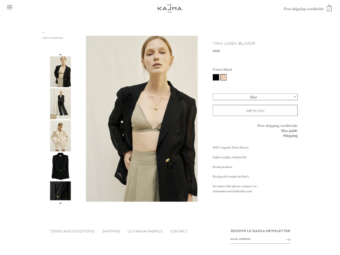 Le Kasha built using Shopify, web design by Convoy Media, Ecommerce