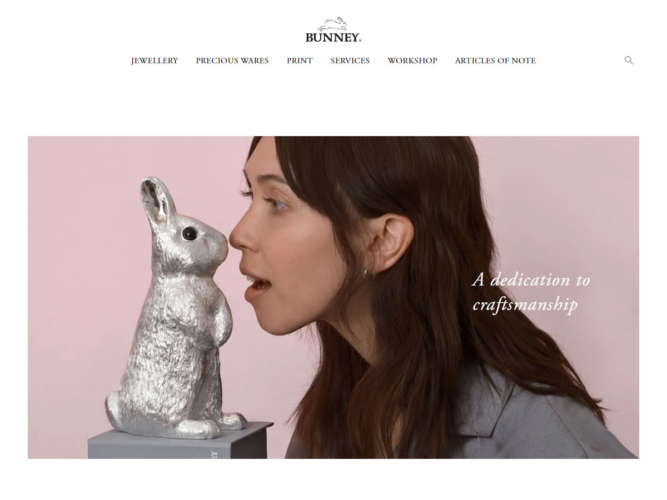 Bunney built using WordPress and WooCommerce, web design by Convoy Media
