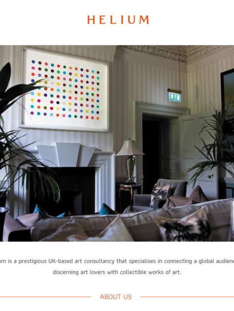 Helium London built using WordPress and Elementor by Convoy Media